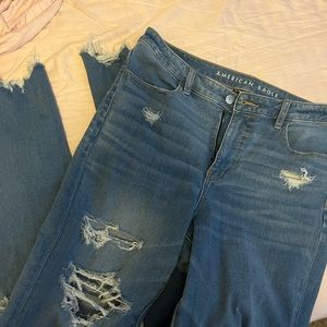 American Eagle Dream Jean Tattered and Ankle Jegging Style! 👖